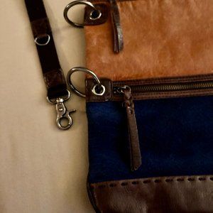 The Sak Convertible Leather Folding Crossbody Bag